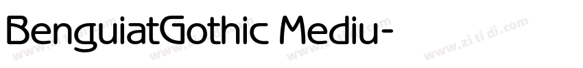 BenguiatGothic Mediu字体转换